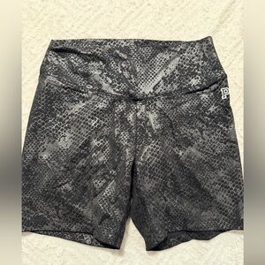 PINK Victoria's Secret Black Snake Print Bike Shorts